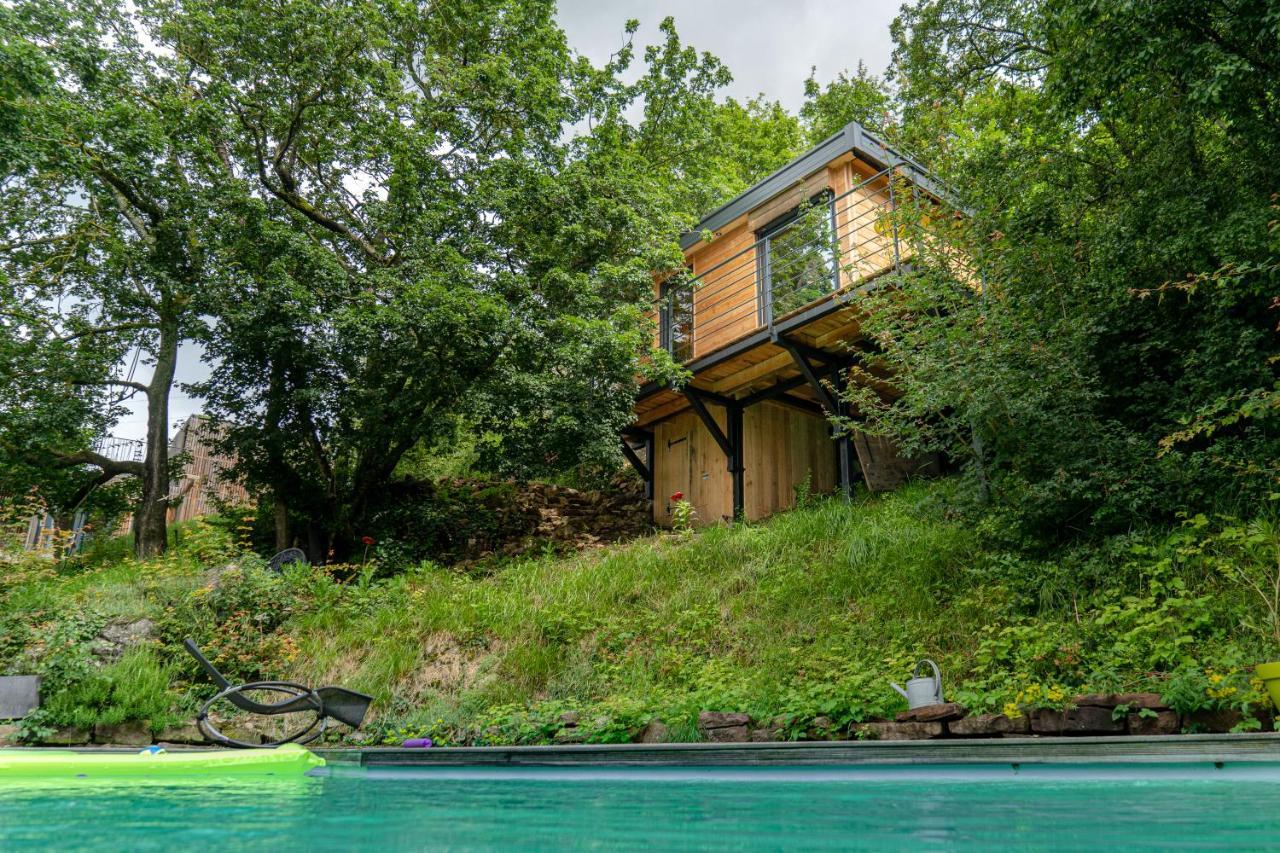 Osenbach Le Moonloft Insolite Tiny-House Dans Les Arbres & 1 Seance De Sauna Pour 2 Avec Vue Panoramique מראה חיצוני תמונה